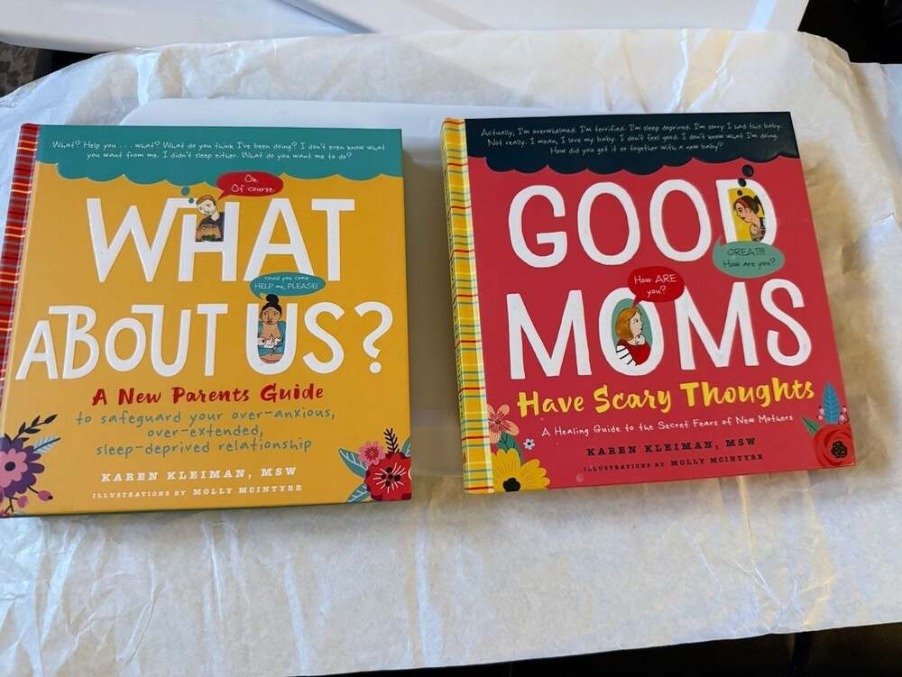 2-Book Set: What About Us? and Good Moms Have Scary Thoughts by Karen Kleiman